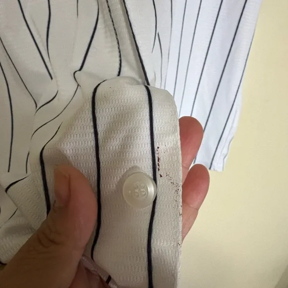 Genuine Merchandise MLB White Pinstripe Jersey - Picture 6 of 8